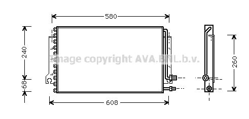 AVA QUALITY COOLING Конденсатор, кондиционер PR5024